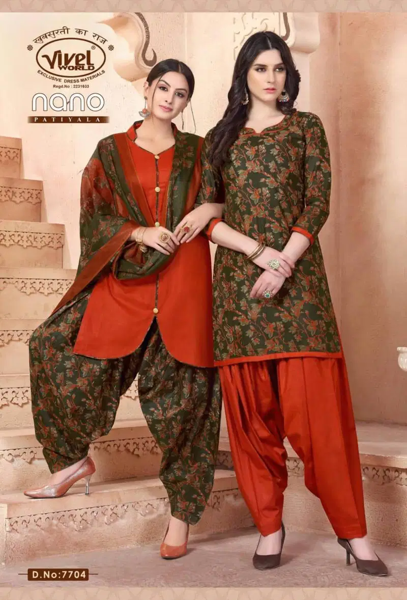 NANO PATIYALA NEW Launch Of Designer Cotton Regular Wear Printed Salwar Suit With Cotton Dupatta